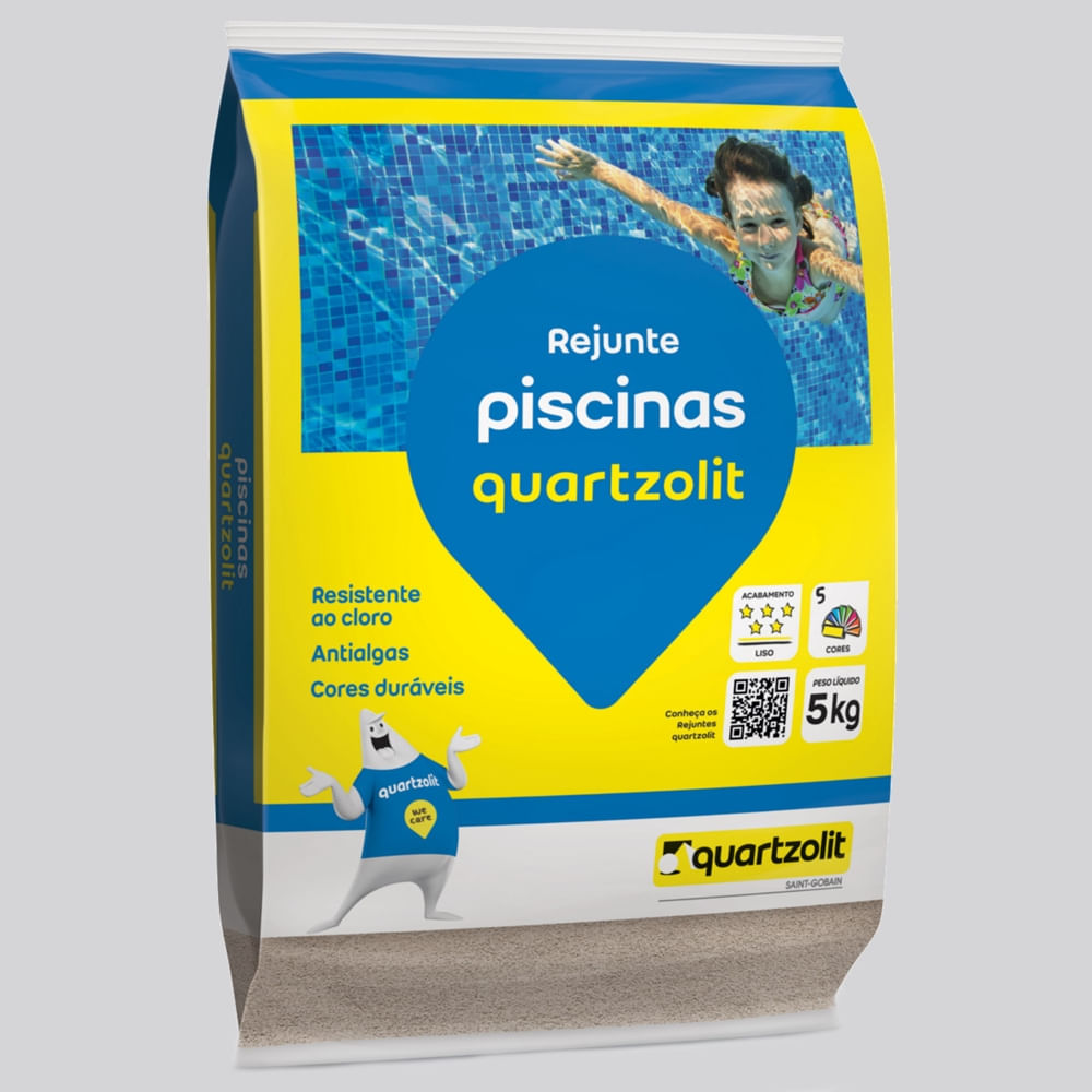 Rejunte Weber Color Piscina Cinza Platina 5 Kilos - 0108.00020.0030FD - QUARTZOLIT - Imagem 4