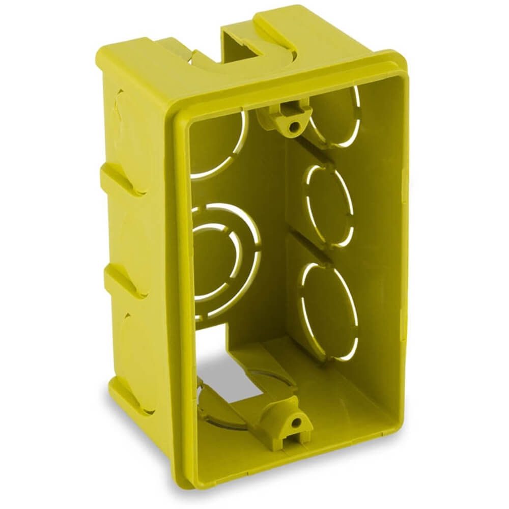 Caixa de Luz Retangular 4x2 Amarela - 0600300001 - FORCE LINE