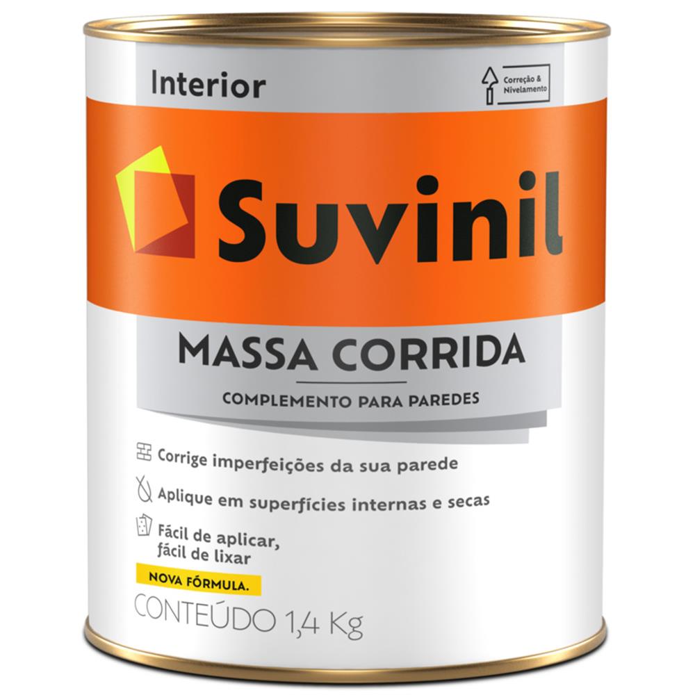 Massa Corrida PVA 900ml Branca - 54014617 - SUVINIL