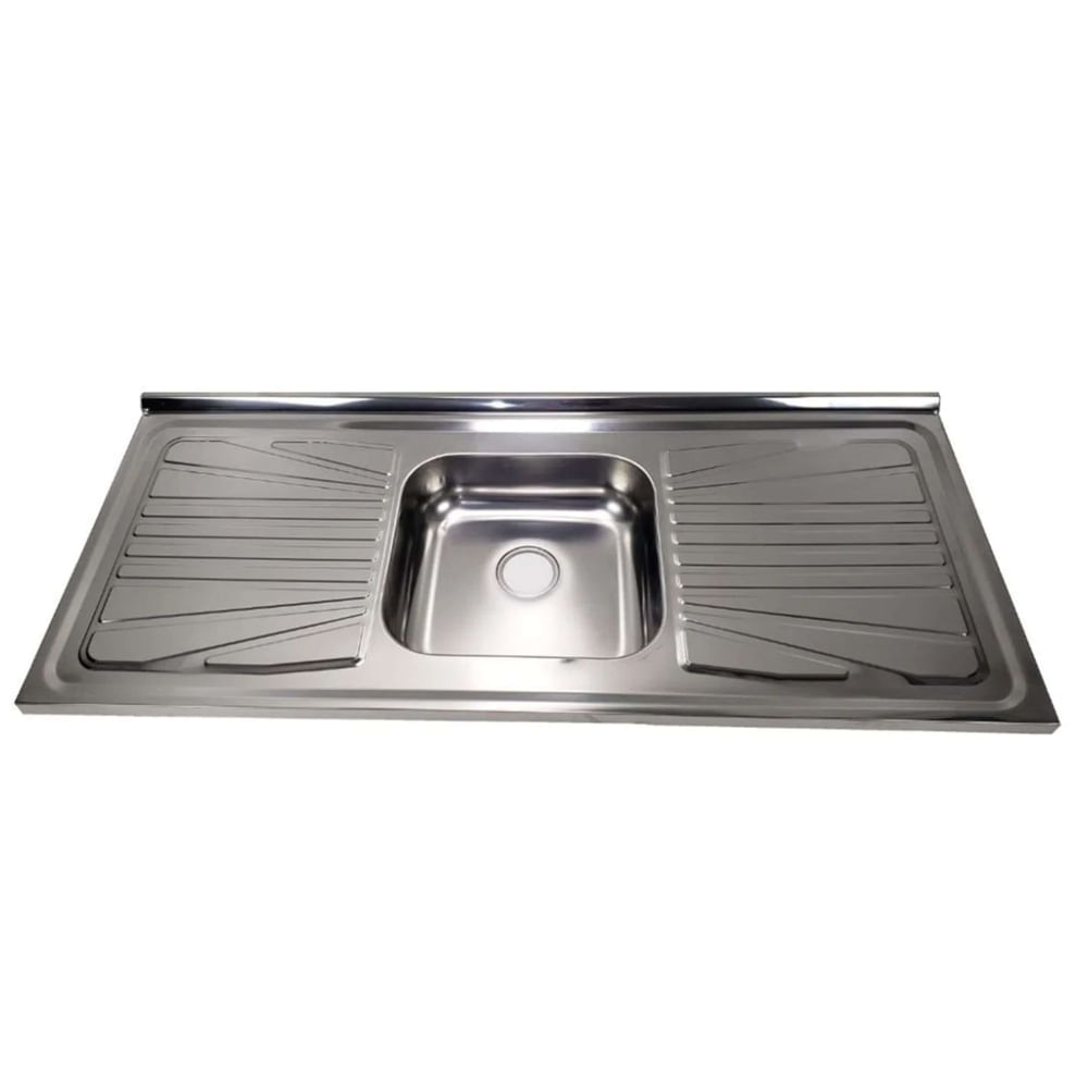 Pia de Cozinha Inox Cuba Central 120x52cm - FABPIA01040101 - FABRINOX