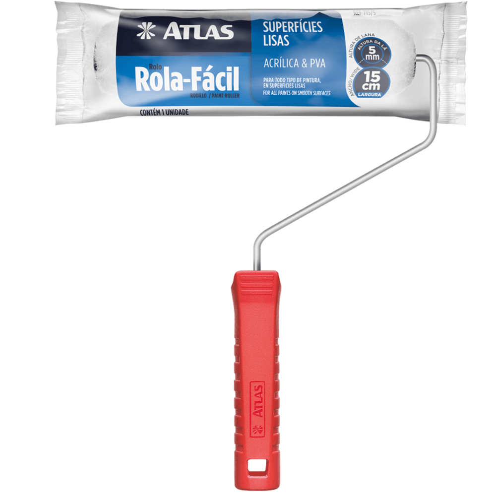Rolo Rola Facil 15cm Alta Manta 5mm - 715/5 - PINCEIS ATLAS
