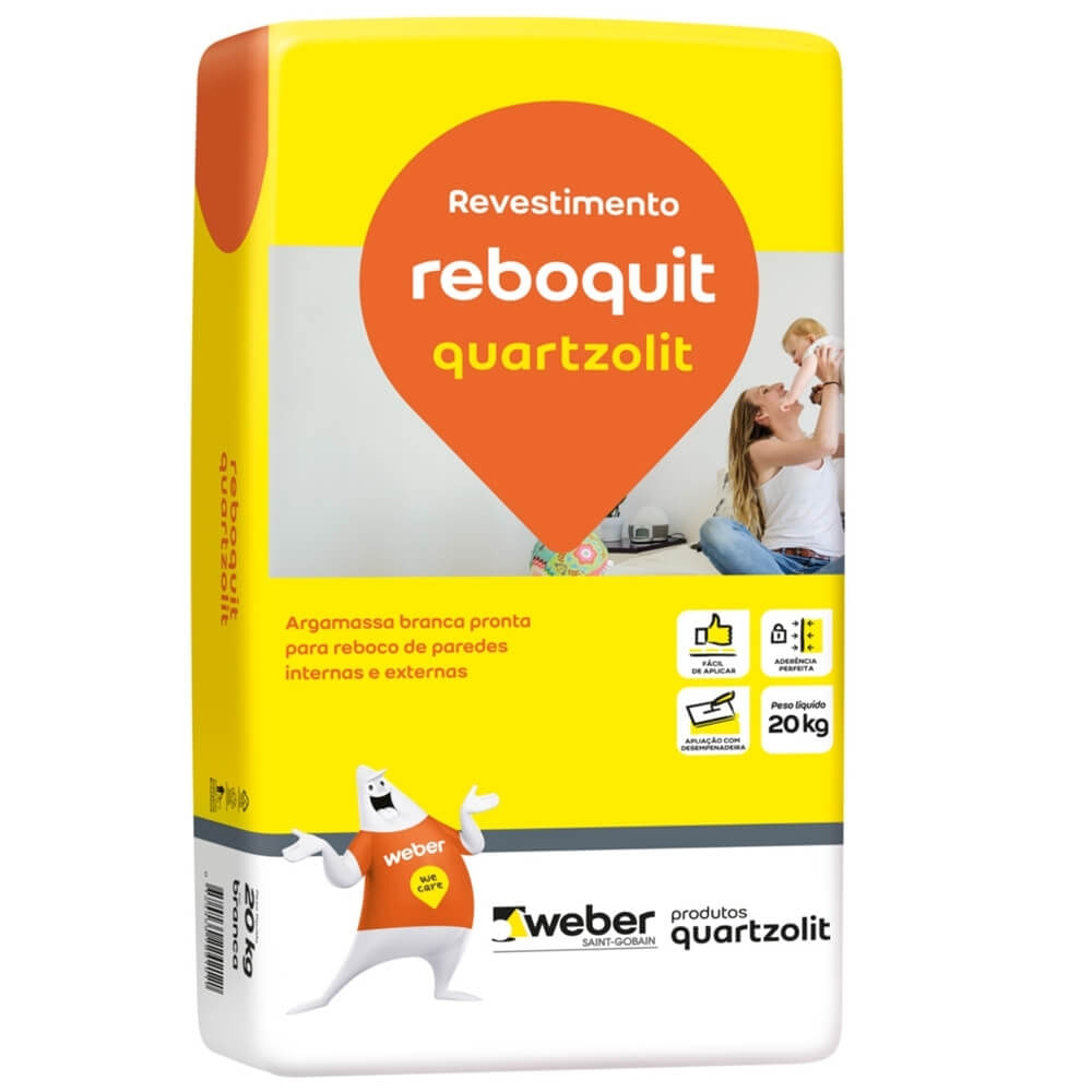 Massa Fina Reboquit Interno 20 Kilos - 0007.00000.0020PA - QUARTZOLIT
