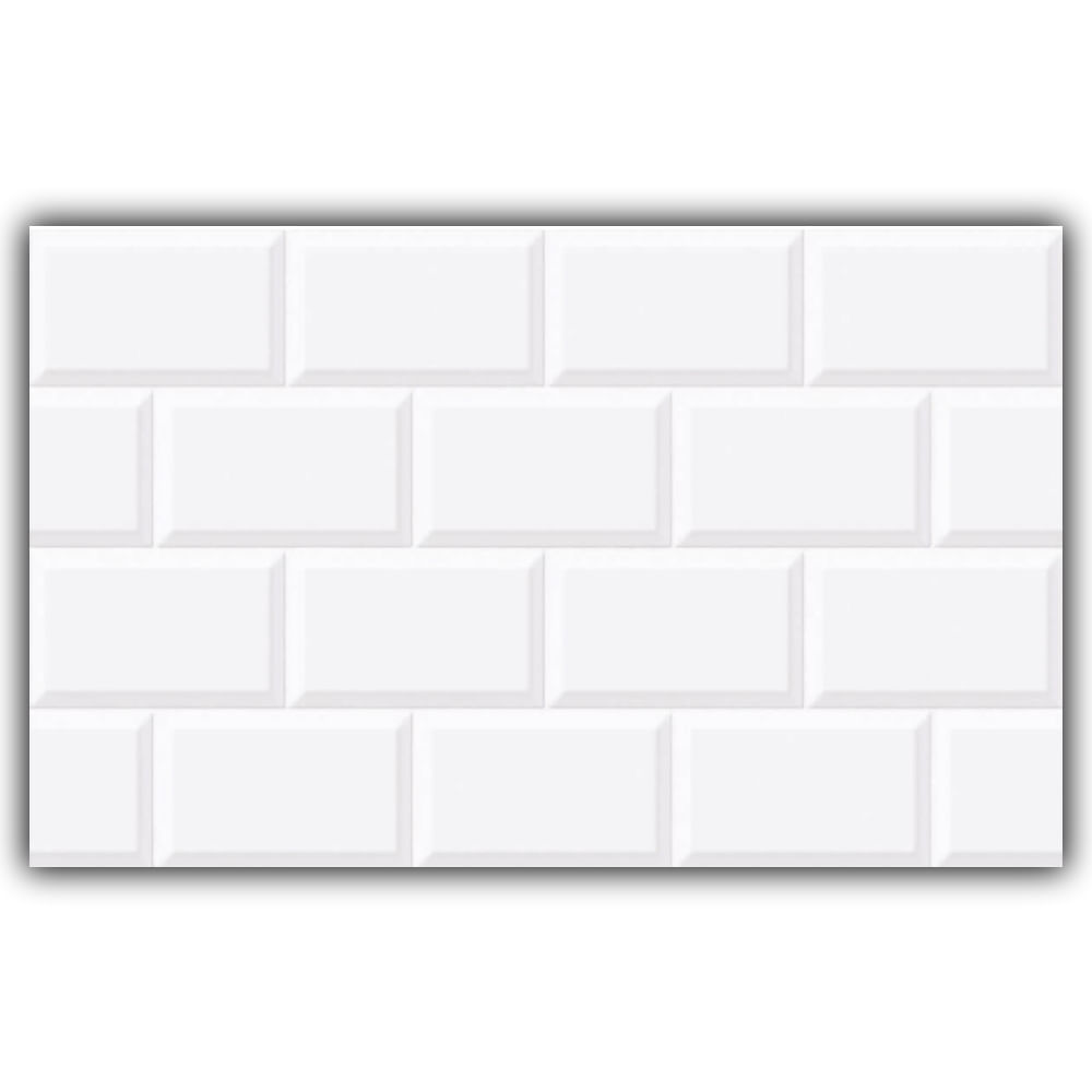 Revestimento Azulejo Branco HD 34x60cm Caixa com 2,10m² / 10 Peças - 1951 - FORMIGRES