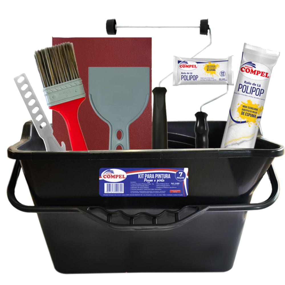 Kit de Pintura Profissional Pegue e Pinte com 7 Peças - 0.969 - COMPEL