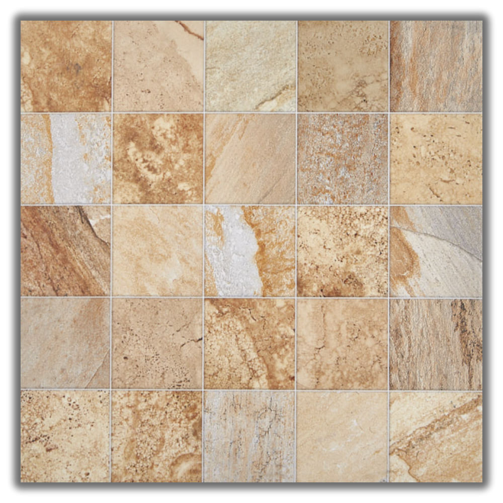 Piso Astro Esmaltado 58x58cm Caixa com 2,35m² / 7 Peças - VPC 58551 MI - VIVA PISOS