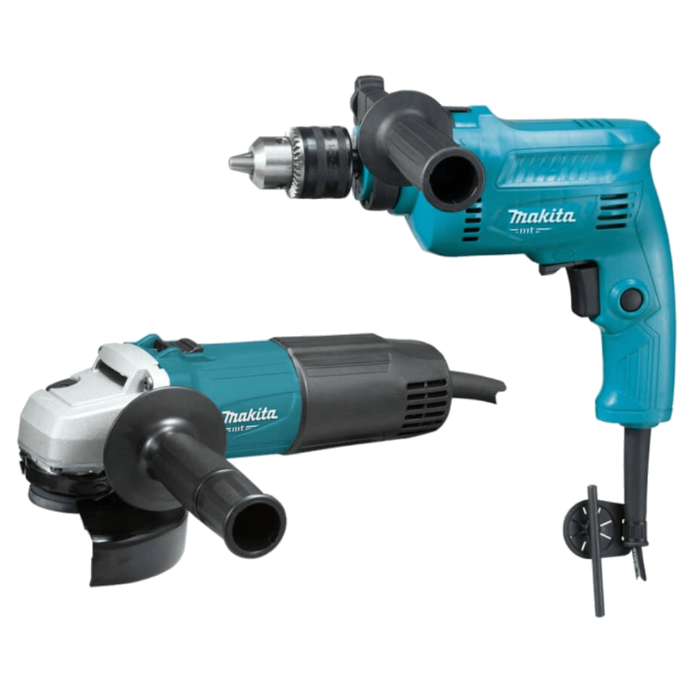 Kit Combo Esmerilhadeira Angular 600 Watts M0901B + Furadeira de Impacto 500 Watts M0801B 220 Volts - MTK0003B - MAKITA