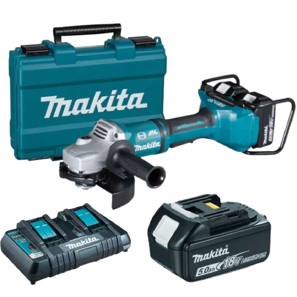 Esmerilhadeira Angular 180mm 7"" 18 Volts - DGA700PT2-220V - MAKITA