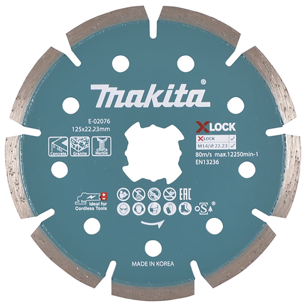 Disco Diamantado 125mm com Encaixe X-Lock - E-02076 - MAKITA
