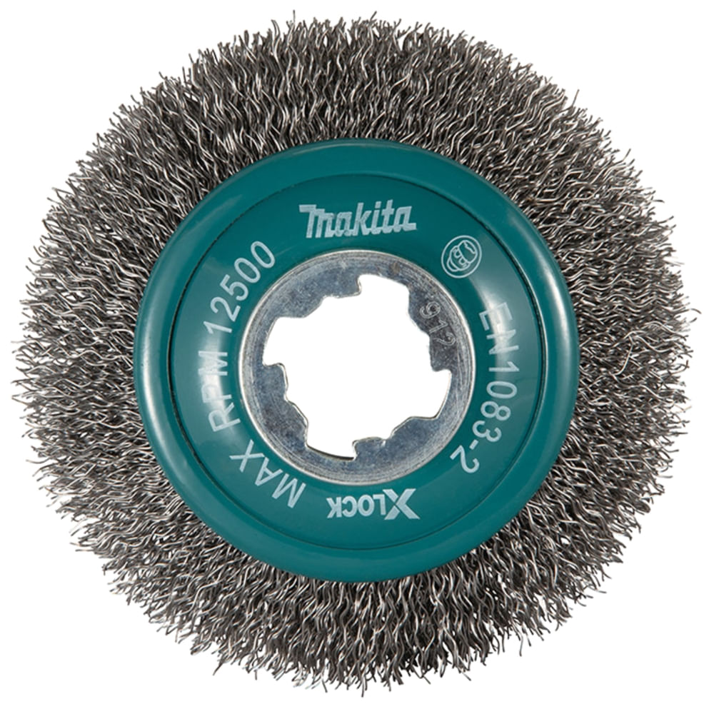 Escova Côncava de Aço com Fio Ondulado 100mm X-Lock - D-73449 - MAKITA