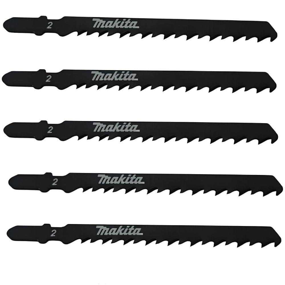 Lâmina De Serra Tico-Tico Corte rápido em Madeira 5 Peças 74mm - D-34883 - MAKITA