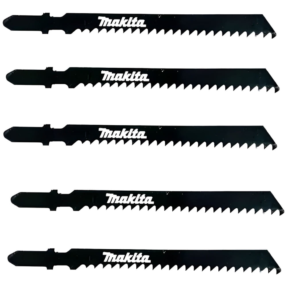 Lâmina de Serra Tico-Tico Corte básico em Madeira 5 Peças 74mm - D-34877 - MAKITA