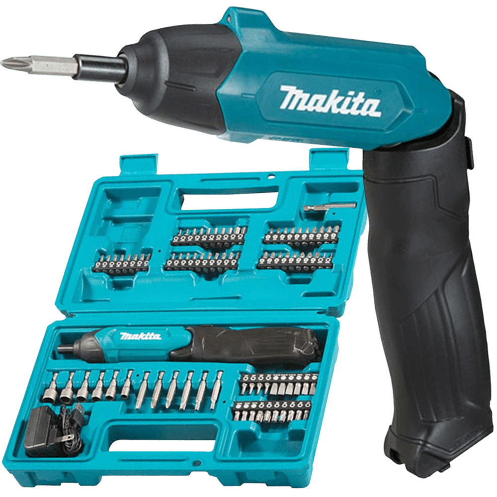 Parafusadeira Dobrável a Bateria Bivolt Lithium com 81 Peças - DF001DW - Makita