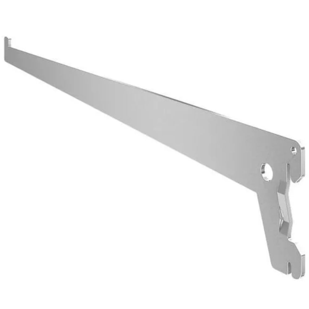 Suporte Simples de Aço para Prateleiras 30cm Branco - SS-30-BR - MULTIVISÃO