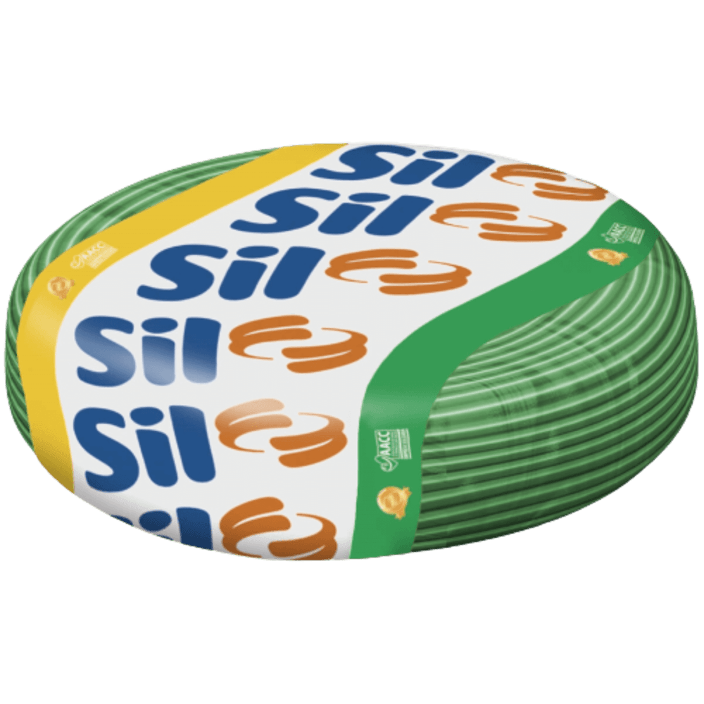 Cabo Flexsil de Cobre 2,5mm 750 Volts Verde com 100 Metros - 00003.018.006.1.06 - SIL