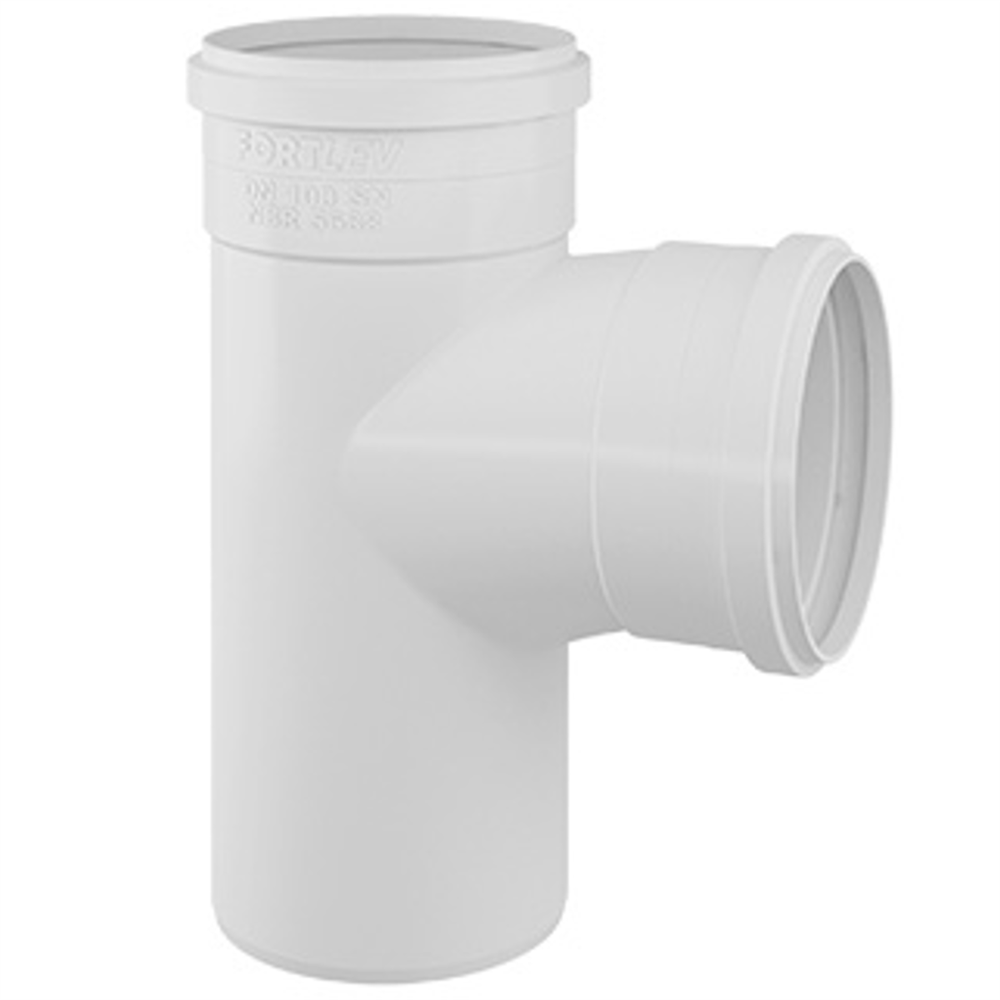 Tê 90 Esgoto Serie Normal 150mm - 11251501 - FORTLEV
