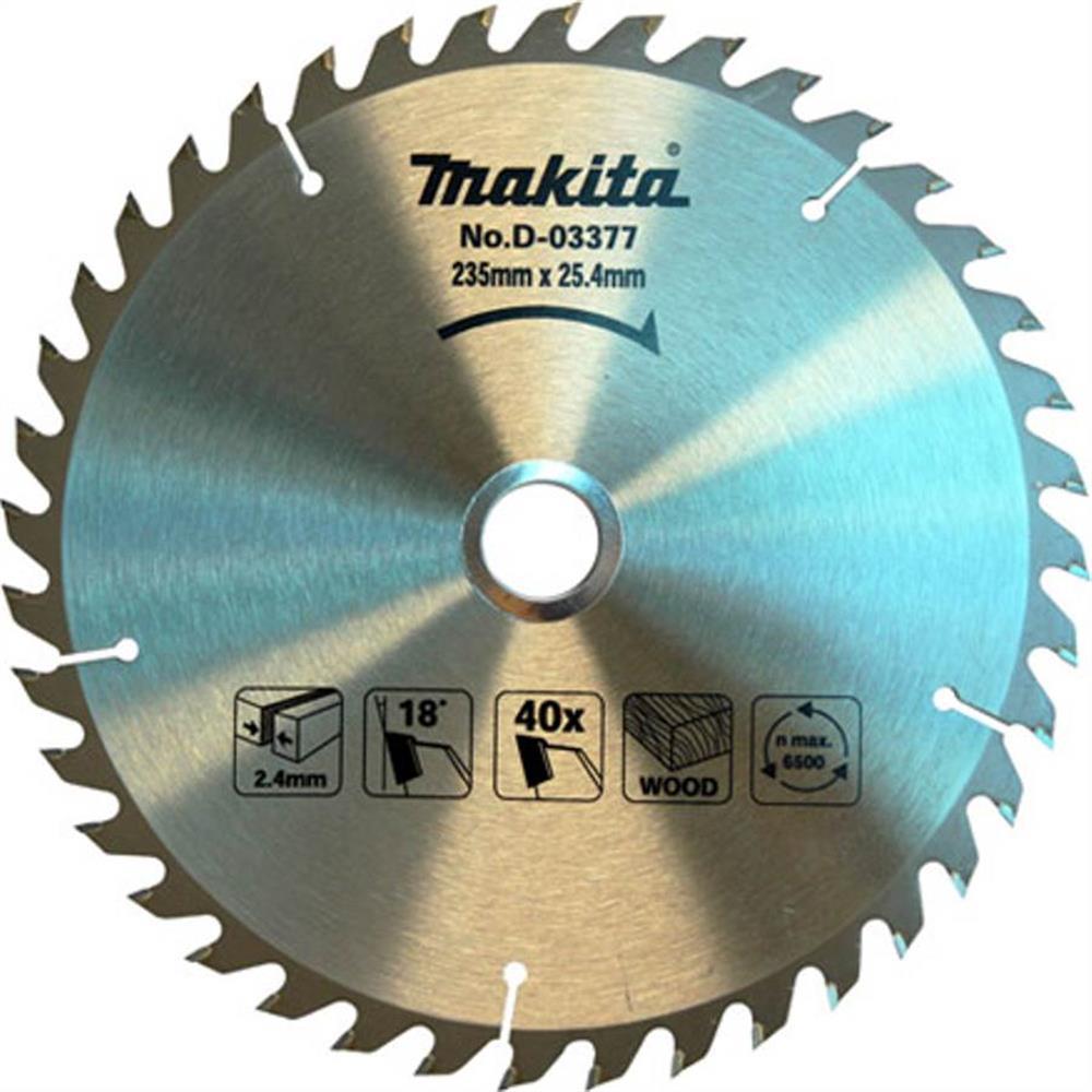 Lâmina de Serra 235x25mm 40 Dentes Para Madeira - D-03377 - MAKITA