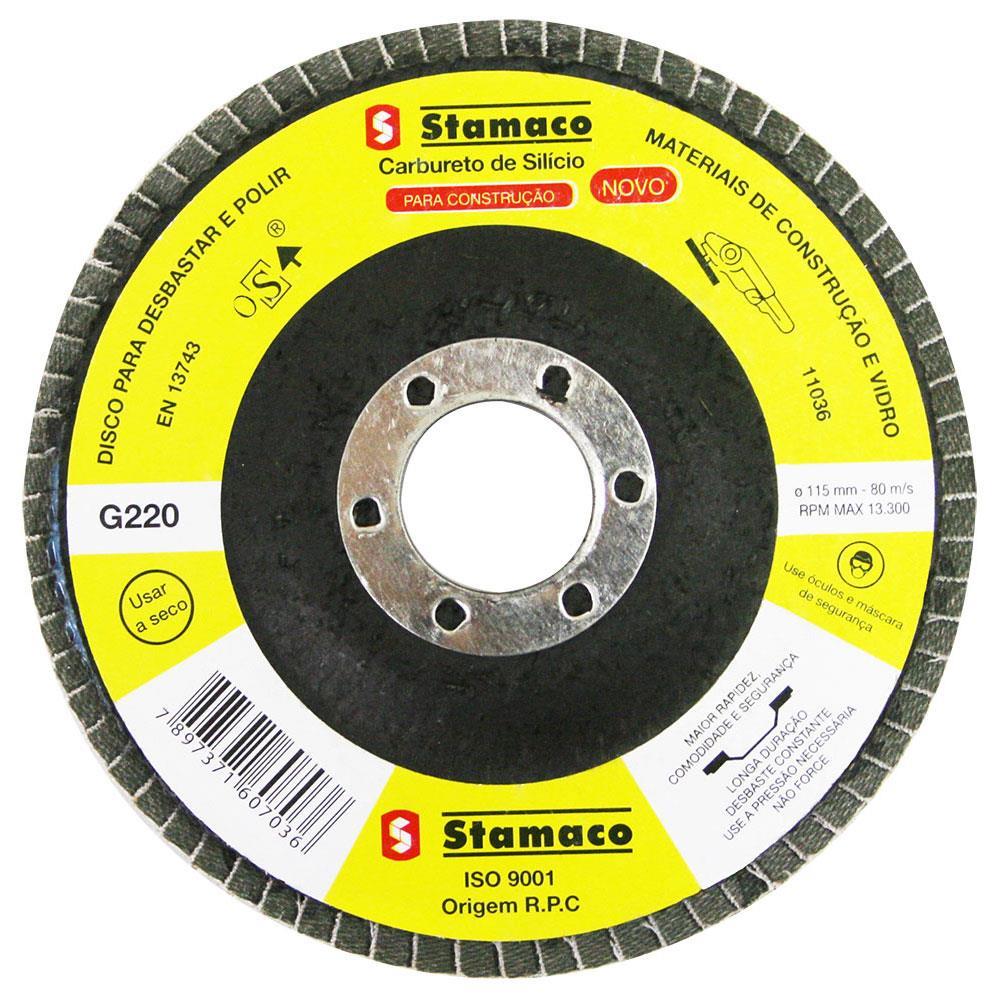 Lixa Flap Grão 220 Pacman 115mm - 7036 - STAMACO