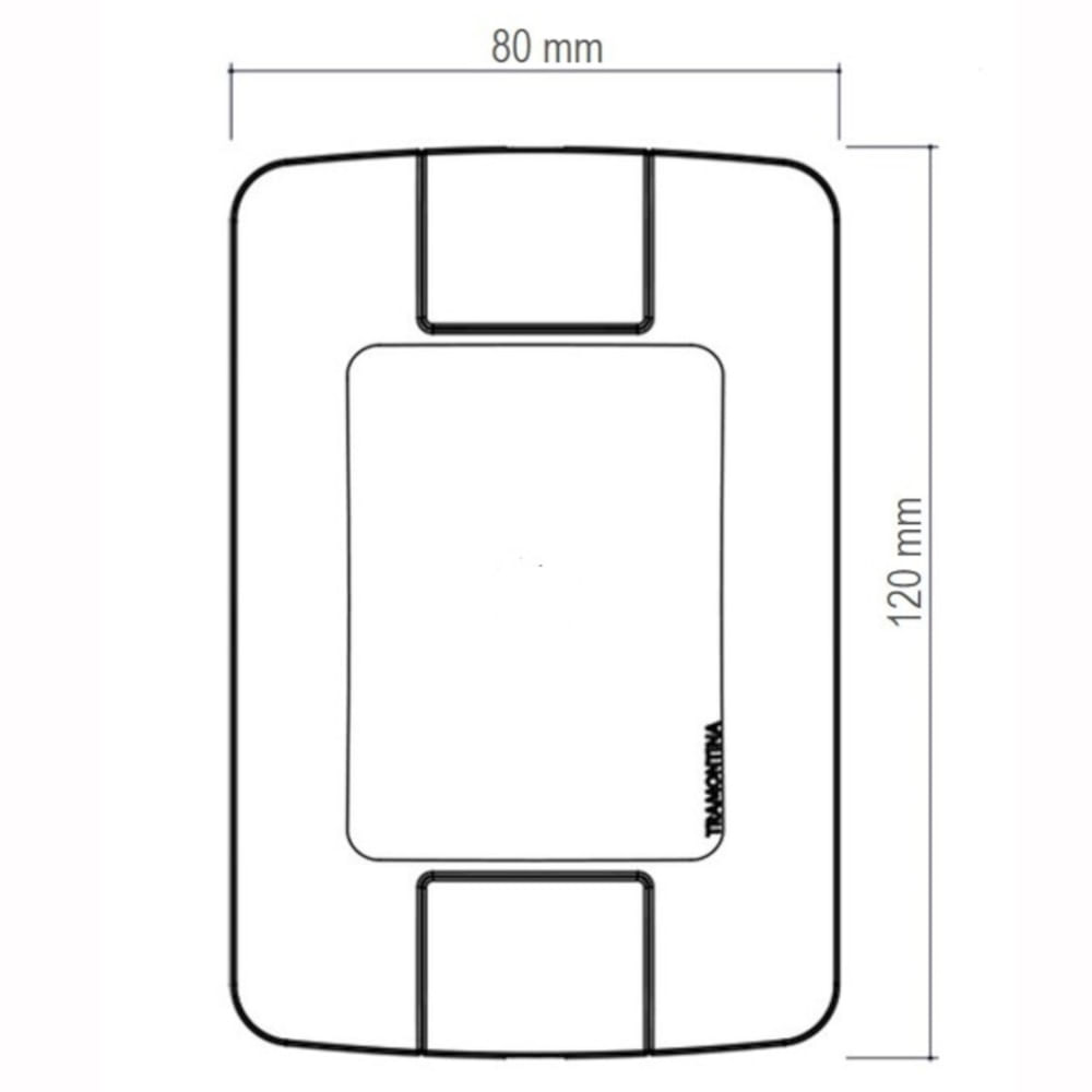 Conjunto 4x2 com 1 Interruptor Paralelo Tramontina Aria 6 Amperes 250 Volts Branco - 57241002 - TRAMONTINA - Imagem 2