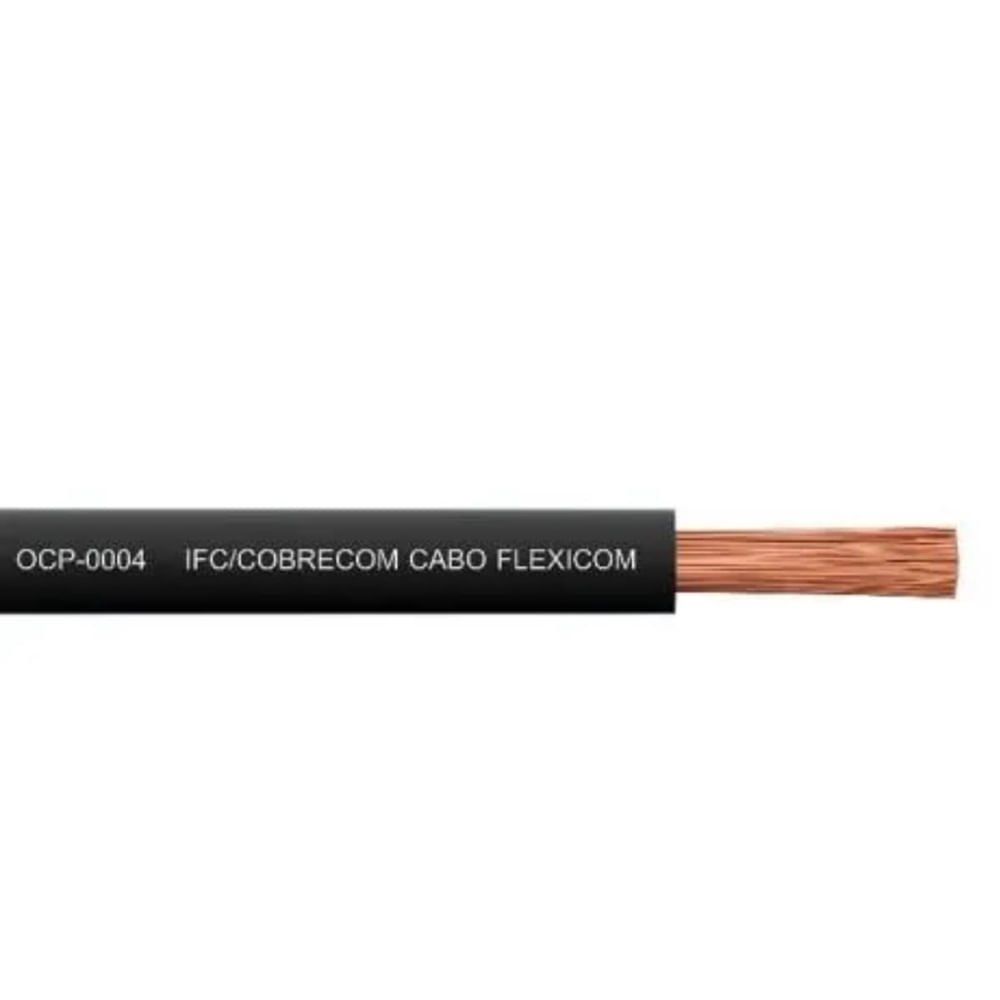 Cabo Flexicom de Cobre 1,5mm 750 Volts Preto com 100 Metros - 1150404401 - COBRECOM - Imagem 2