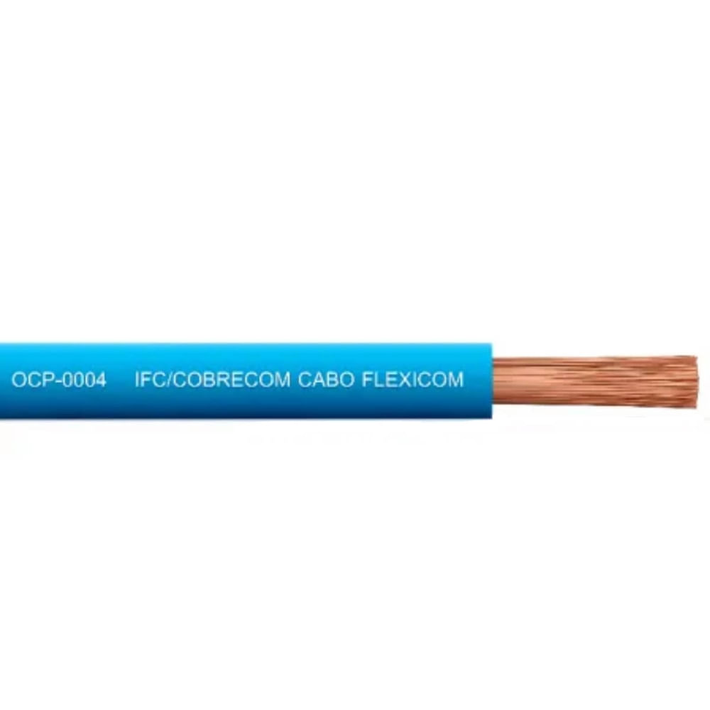 Cabo Flexicom de Cobre 1,5mm 750 Volts Azul com 100 Metros - 1150402401 - COBRECOM - Imagem 2