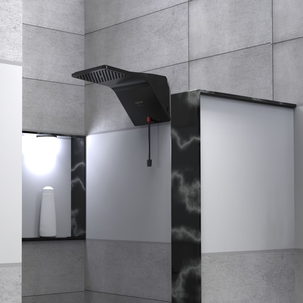 Ducha Ducali Eletrônica Preto 6800 Watts 220 Volts - DDCEL68220BL03 - ZAGONEL - Imagem 2
