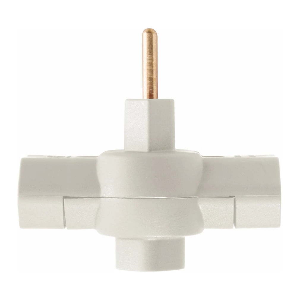 Plugue T Cinza 2P de 10 Ampères e 250 Volts - 57400/170 - TRAMONTINA - Imagem 2