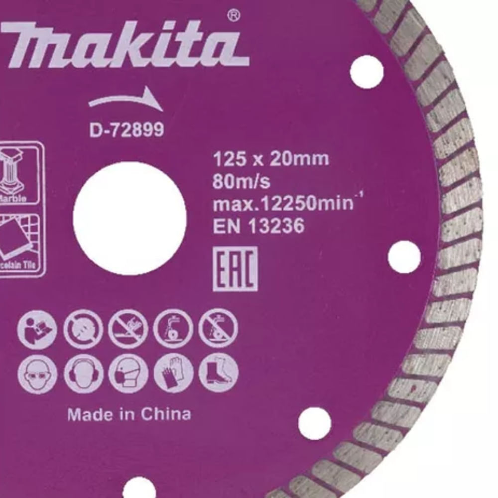 Disco Diamantado Multimateriais 125x20x8mm - D-72899 - MAKITA - Imagem 2