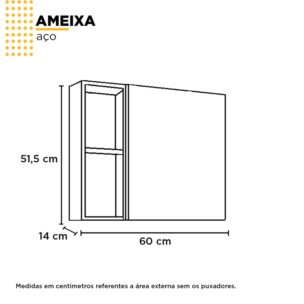 Espelheira em Aço Ameixa com Armário Preto 60cm - P101219 - COZIMAX - Imagem 3