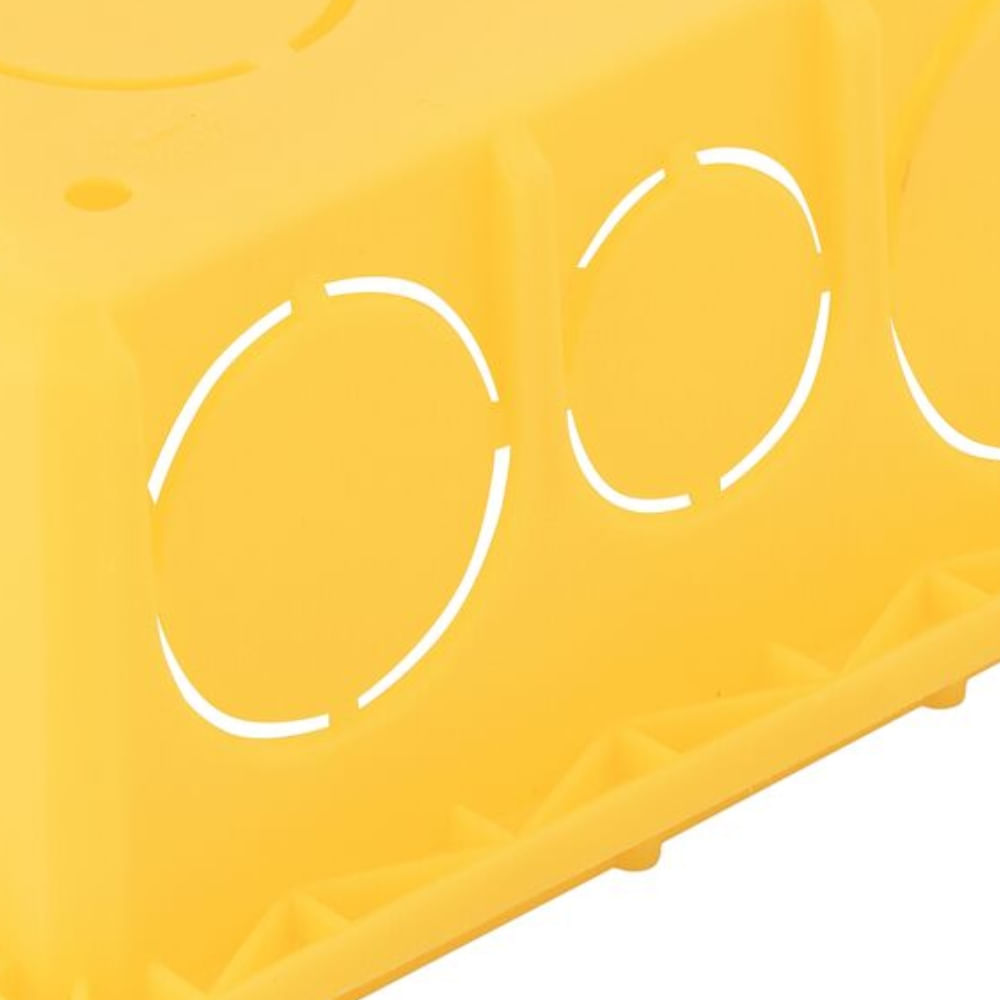Caixa De Embutir Retangular Amarela De PVC 4X2 - 57500044 - TRAMONTINA - Imagem 3