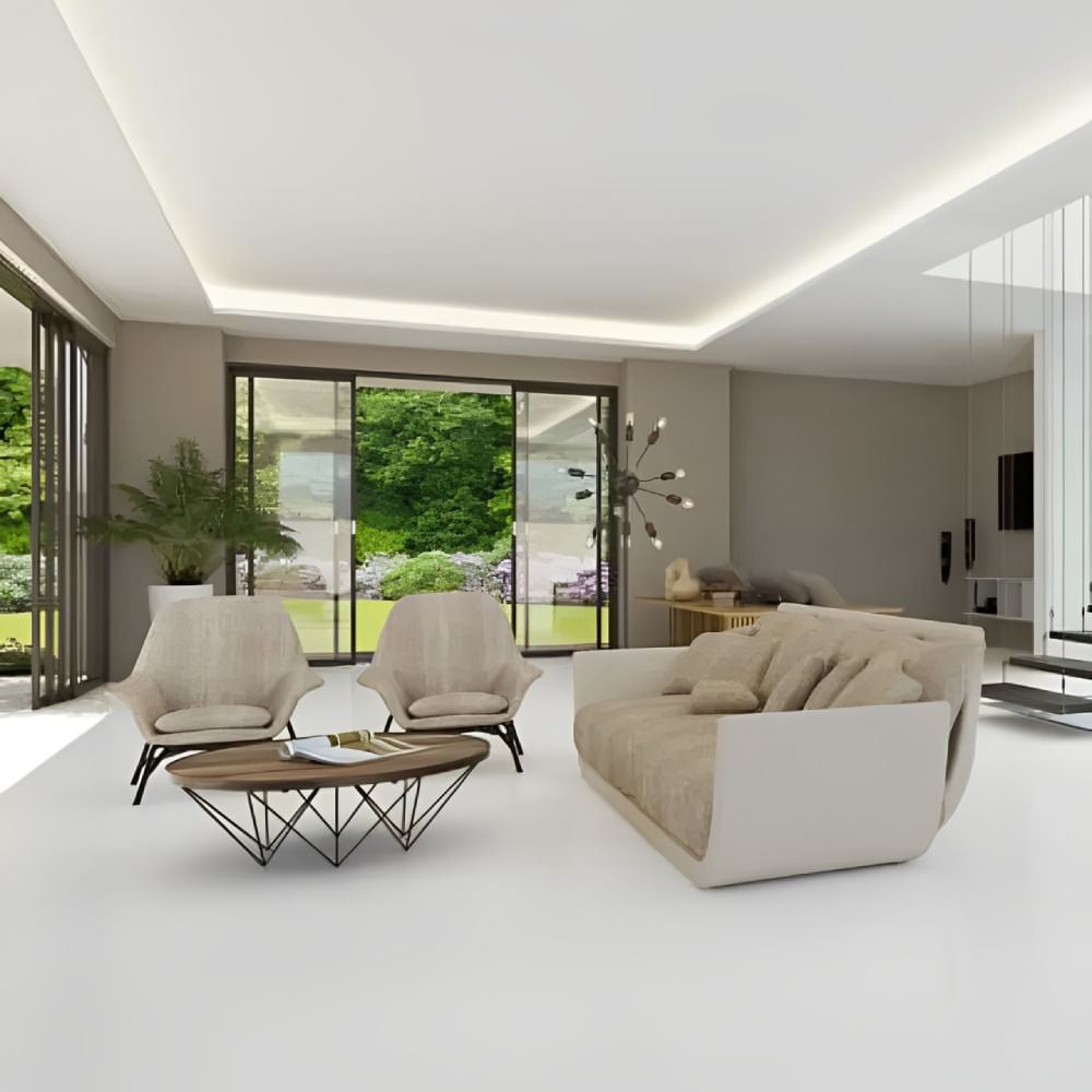 Piso Extra André Acetinado Retificado 74x74cm Caixa com 2,19m² / 4 Peças - PHD70430R - INCEFRA - Imagem 2