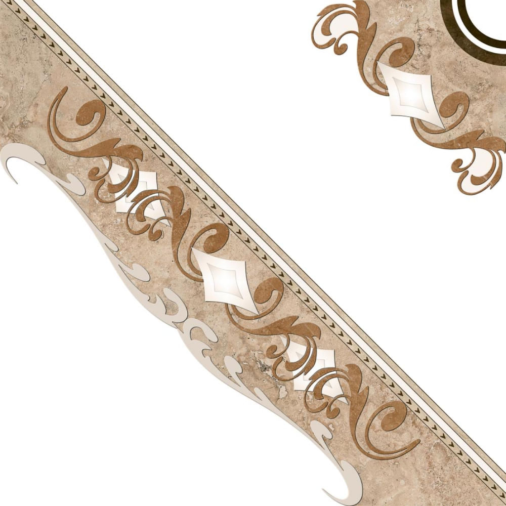 Piso 45x45cm Caixa com 2,32m² / 11 Peças - PD-45080 - INCEFRA - Imagem 3