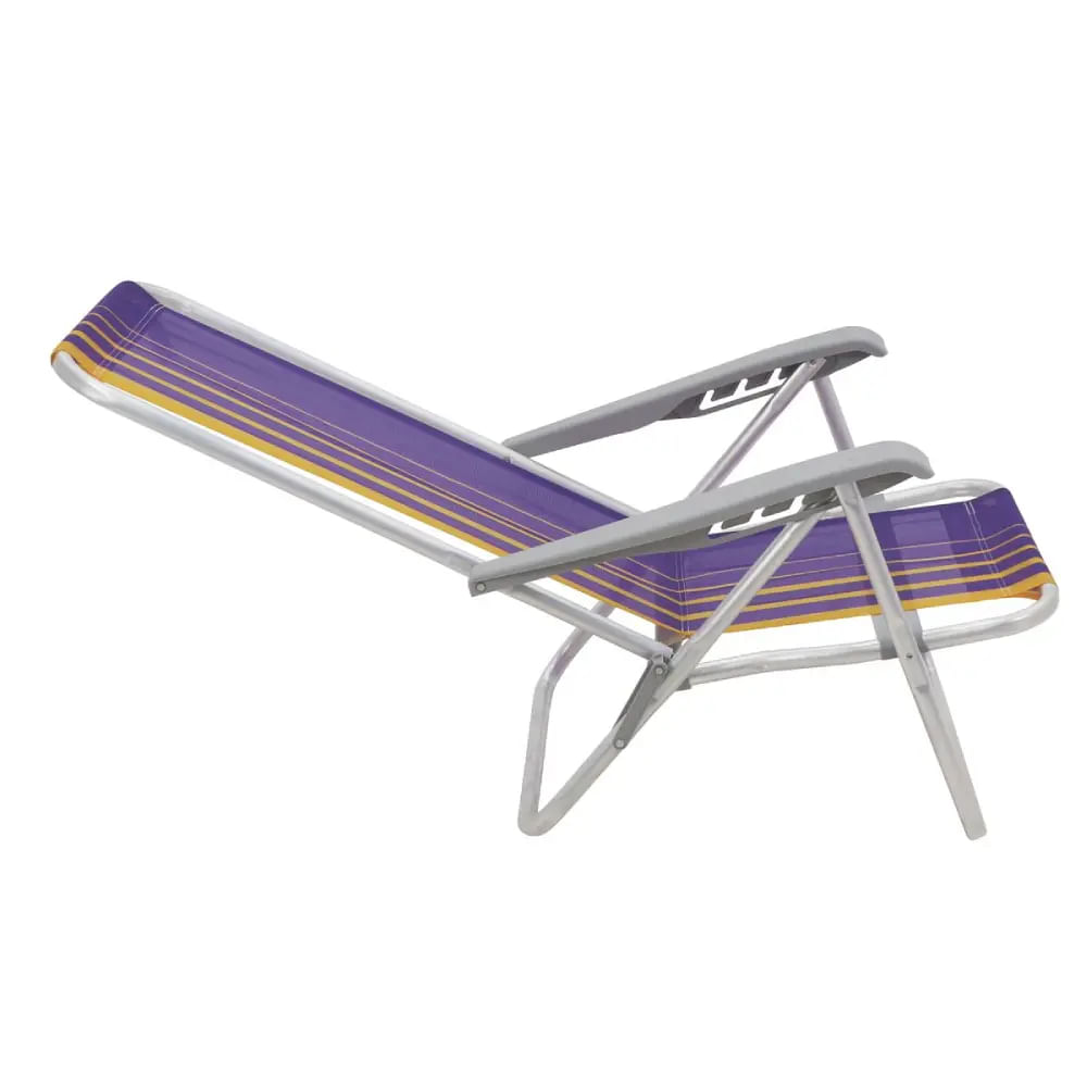Cadeira de Praia Bali Roxo e Amarelo - 92900103 - TRAMONTINA - Imagem 3