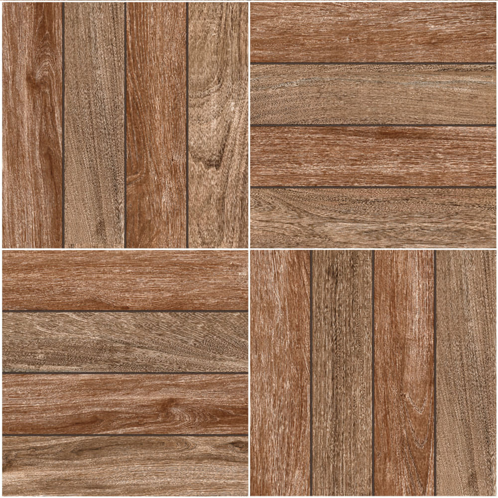 Piso Palma Marrom 60x60cm Retificado Caixa com 2,15m² / 6 Peças - 2100D - FORMIGRES - Imagem 2