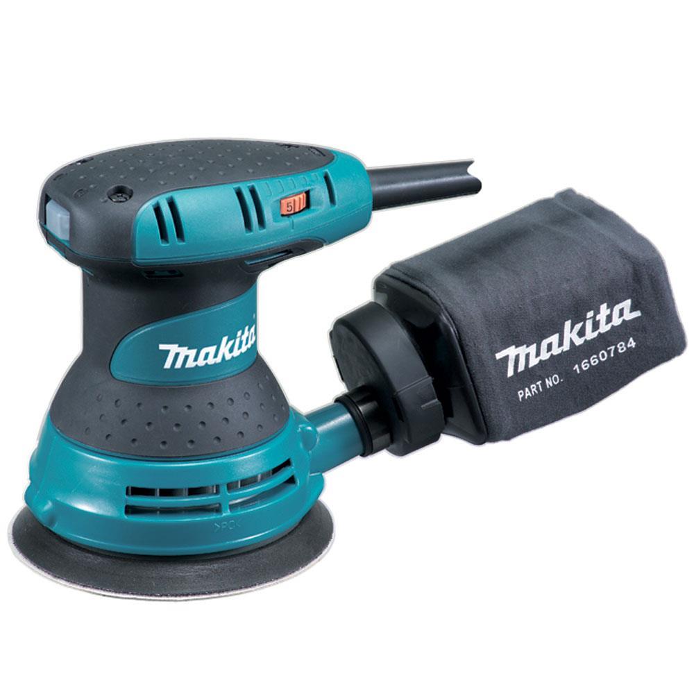 Lixadeira Rotorbital Com Lixa e Saco Coletor 300 Watts 110 Volts - BO5031 - MAKITA