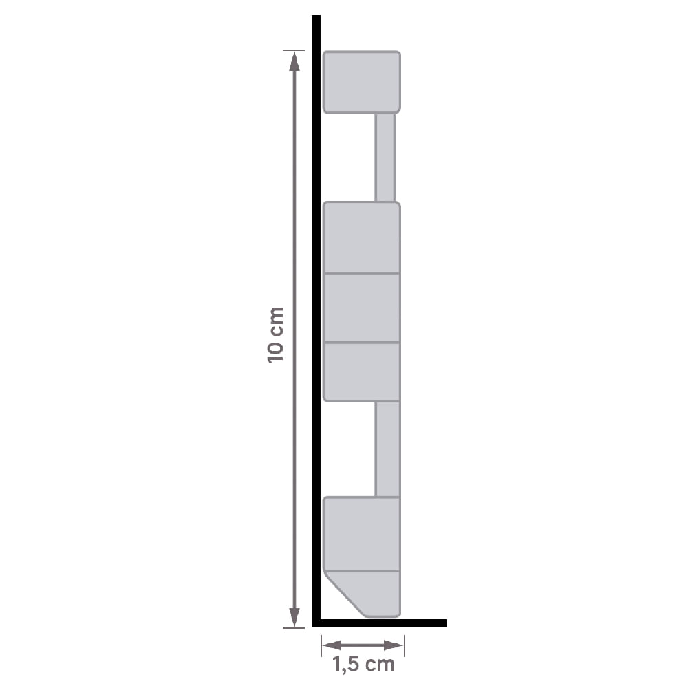 Rodapé de PVC com 240x10cm Branco - 083642060010 - PERMATTI - Imagem 8