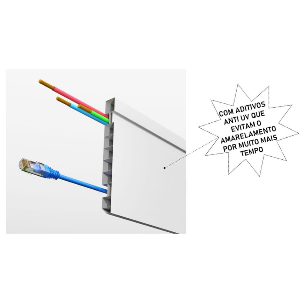 Rodapé de PVC com 240x10cm Branco - 083642060010 - PERMATTI - Imagem 9