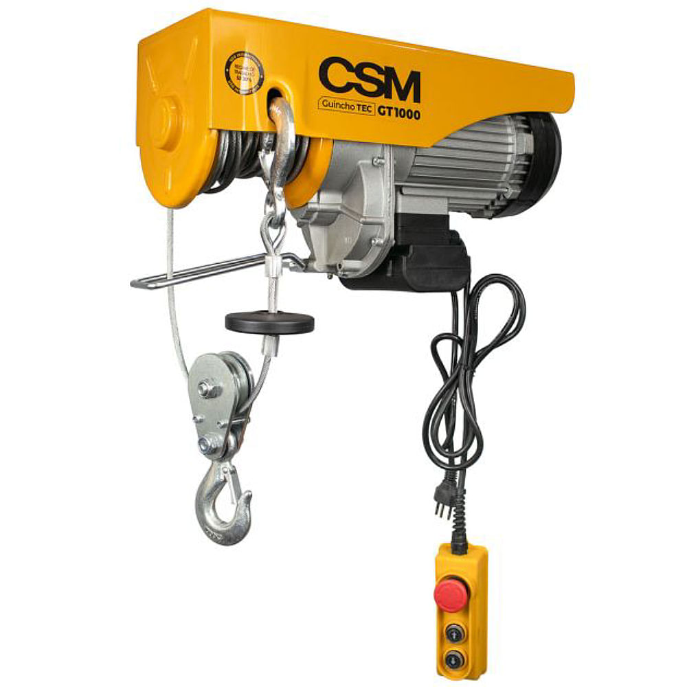 Guincho Elétrico TEC GT 500/1000 Monofásico 220 Volts - 71000592 - CSM - Imagem 2
