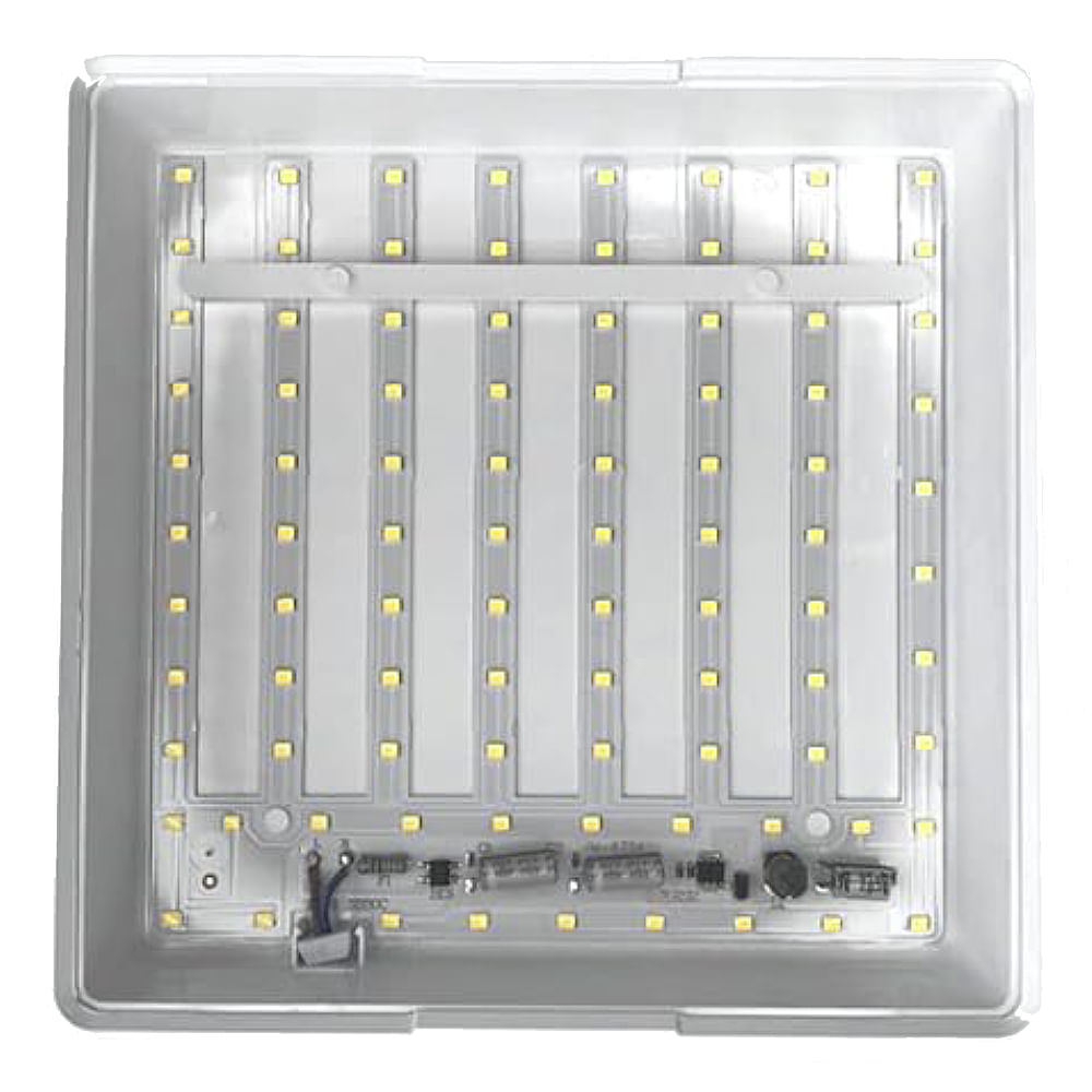 Painel com Placa de Led Quadrado de Embutir Lys 12 Watts 3000K Branco - 15140185 - TASCHIBRA - Imagem 3