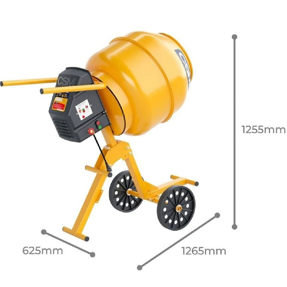 Betoneira Smart Compacta Monofásica 2 em 1 110 Volts 130 Litros - 71000401 - CSM - Imagem 8