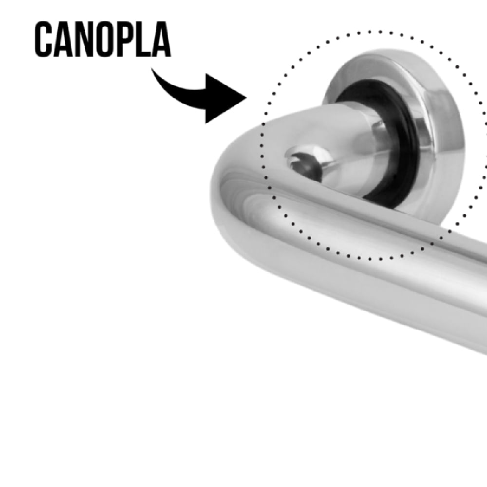 Barra de Apoio para Banheiro 30cm em Aço Inox NBR 9050 - 1392 - FURKIN - Imagem 5