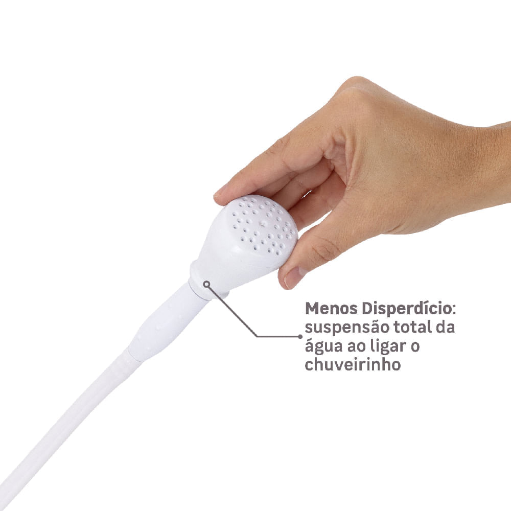 Ducha Dulaci Premium Eletrônica 7500 Watts 220 Volts Branco - DDPEL75220BR03 - ZAGONEL - Imagem 8
