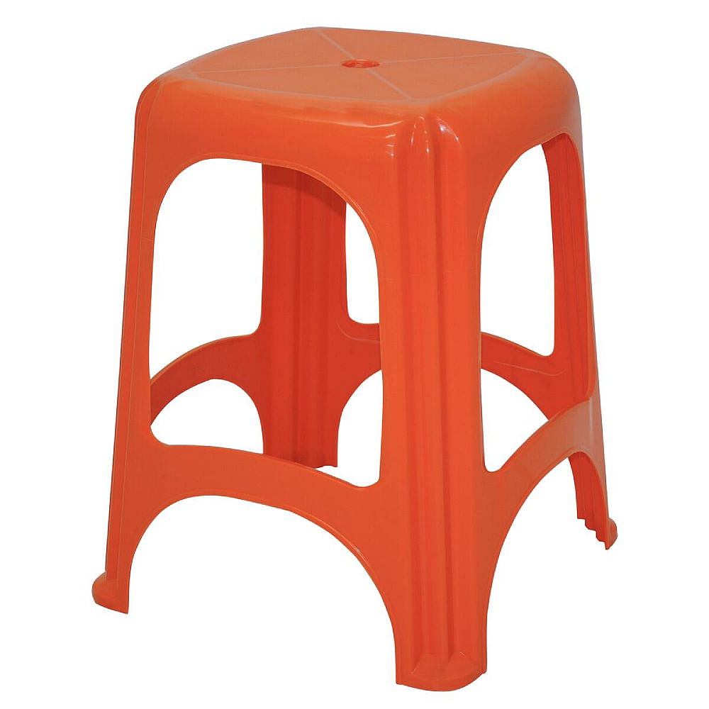 Banqueta Niterói em Polietileno Laranja - 92411090 - TRAMONTINA