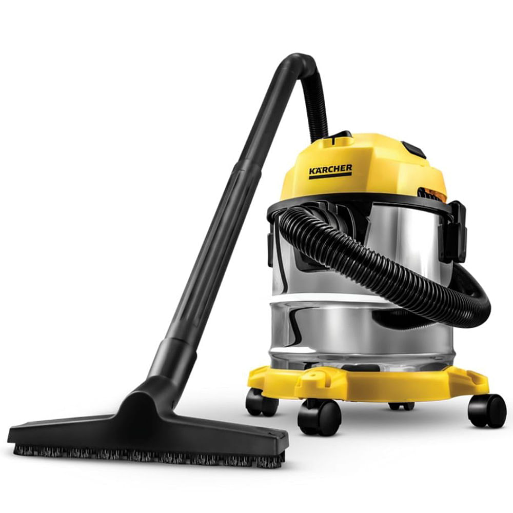 Aspirador de Pó e Água WDL 1S 1700 Watts 12 Litros em Aço Inox 110 Volts - 10983500 - KARCHER