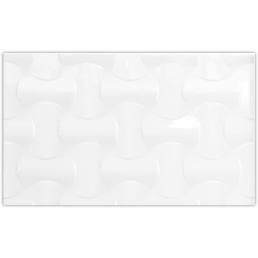 Revestimento Catavento Branco 34x60cm Caixa com 2,10m² / 10 Peças - 1972D - FORMIGRES
