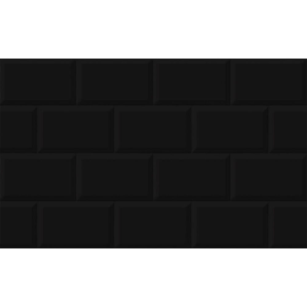 Revestimento Azulejo Preto 34x60cm Caixa com 2,10m² / 10 Peças - 1979D - FORMIGRES