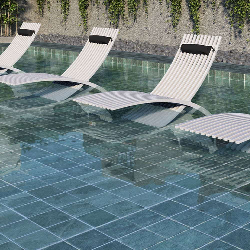 Revestimento 30,7x30,7cm para Fachadas e Piscinas Sanco Green Caixa com 2,07m² - 108520245 - CERAL - Imagem 2