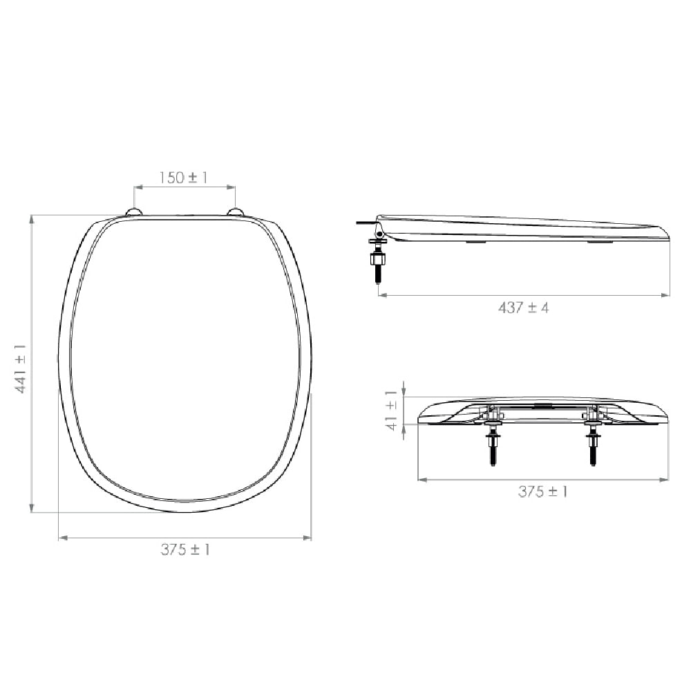 Assento Loren One em Polipropileno Branco - 7153018 - LORENZETTI - Imagem 4