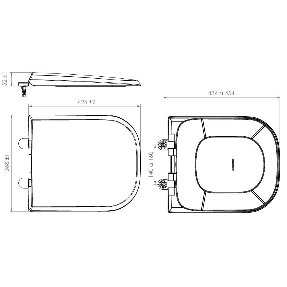 Assento Loren Like-Lead em Polipropileno Soft Close Branco - 7153044 - LORENZETTI - Imagem 3