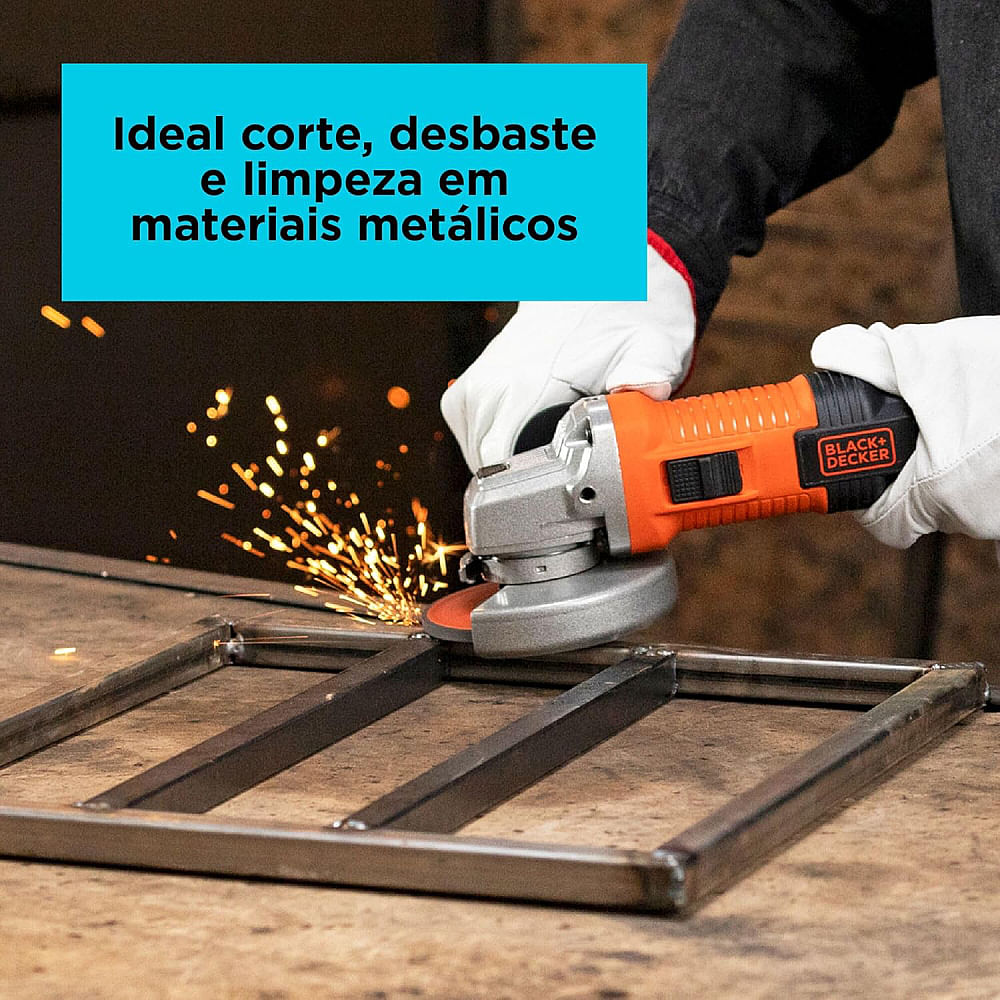 Esmerilhadeira Angular 4.1/2" 115mm 920 Watts 220 Volts - G720XB2 - BLACK & DECKER - Imagem 7