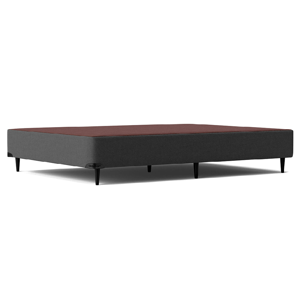 Base Sommier Camurça Cinza Casal 138x188x23cm - 1051611851 - ORTOBOM - Imagem 5